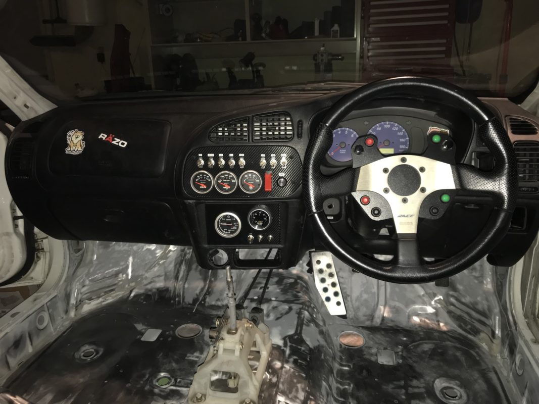 Time Attack Evo 6 Interior with Custom Gauge Panels